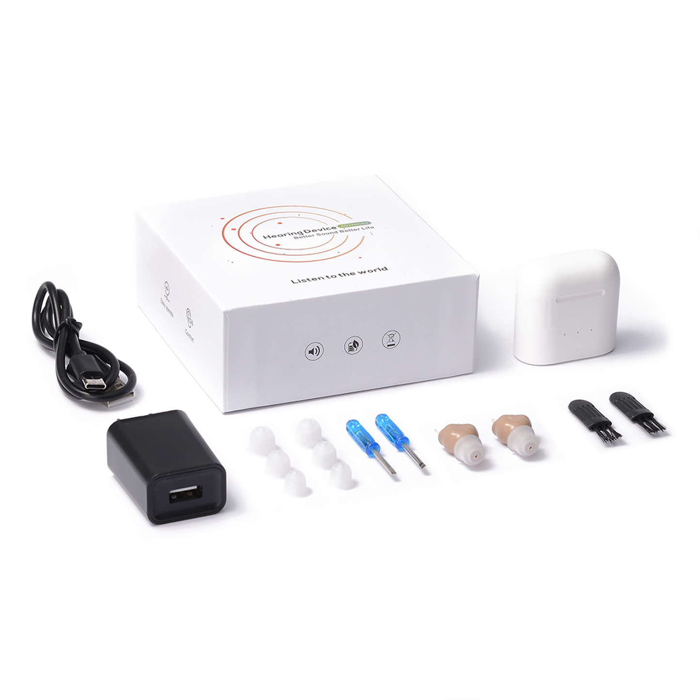 Hearing Community™ CIC Invisible Rechargeable Hearing Amplifier